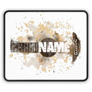 Personalized Guitar Gaming Mouse Pad, mousepad, computer accessories, office gift, office accessories, Mouse pad