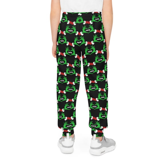 Personalized Grinch Youth Joggers Children s Sweatpants Youth