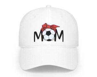 Personalized Soccer Mom Low Profile Baseball cap, hat, cap, accessories, gifts