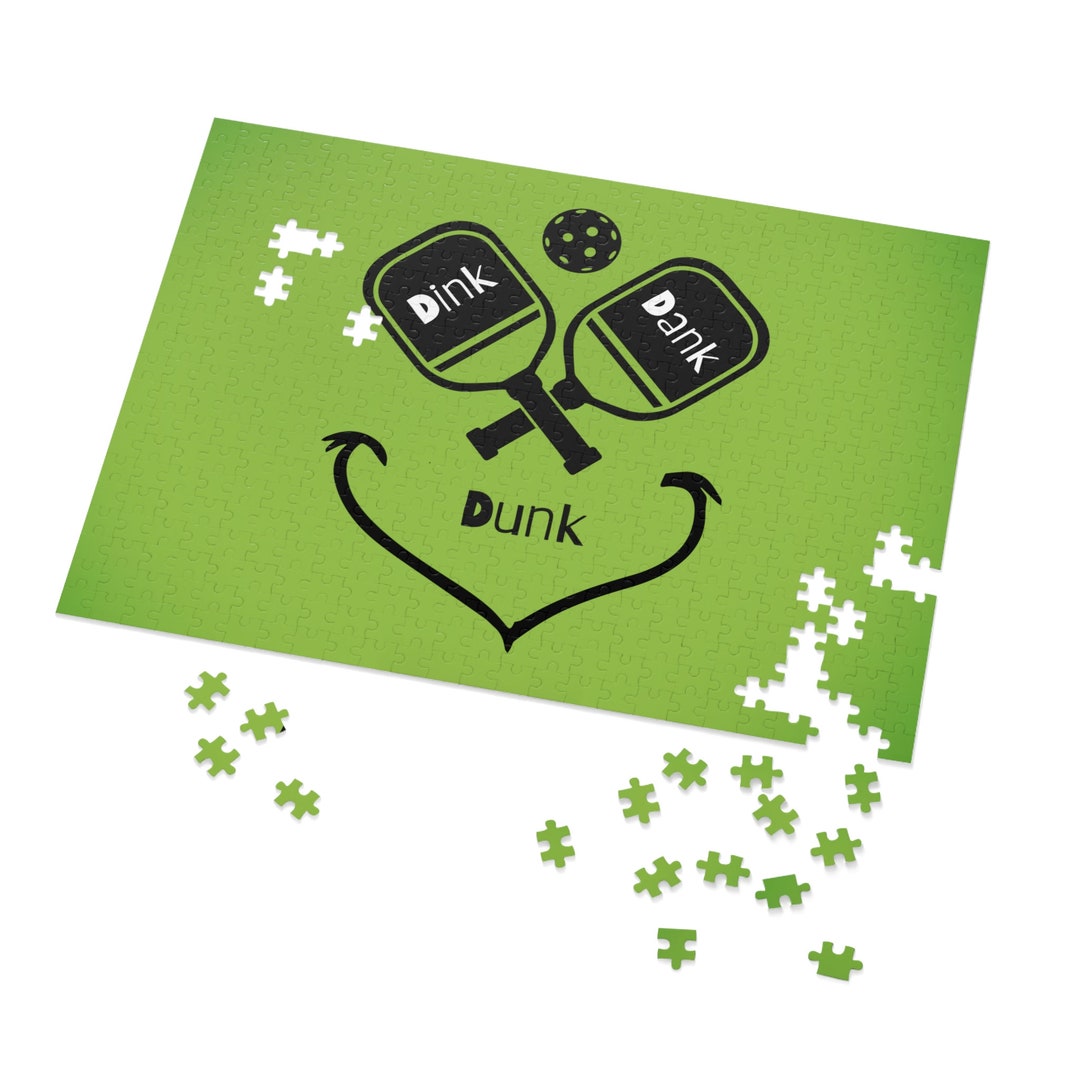 Pickleball Grinch Jigsaw Puzzle Custom Puzzle Puzzle Box Etsy
