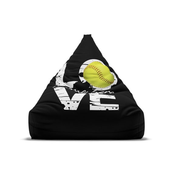 Personalized Softball Bean Bag Chair Cover Home Gifts Custom
