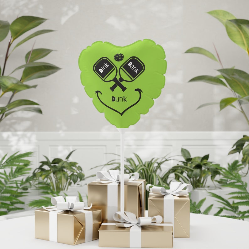 Pickleball Grinch Balloons round and Heartshaped 11 Etsy