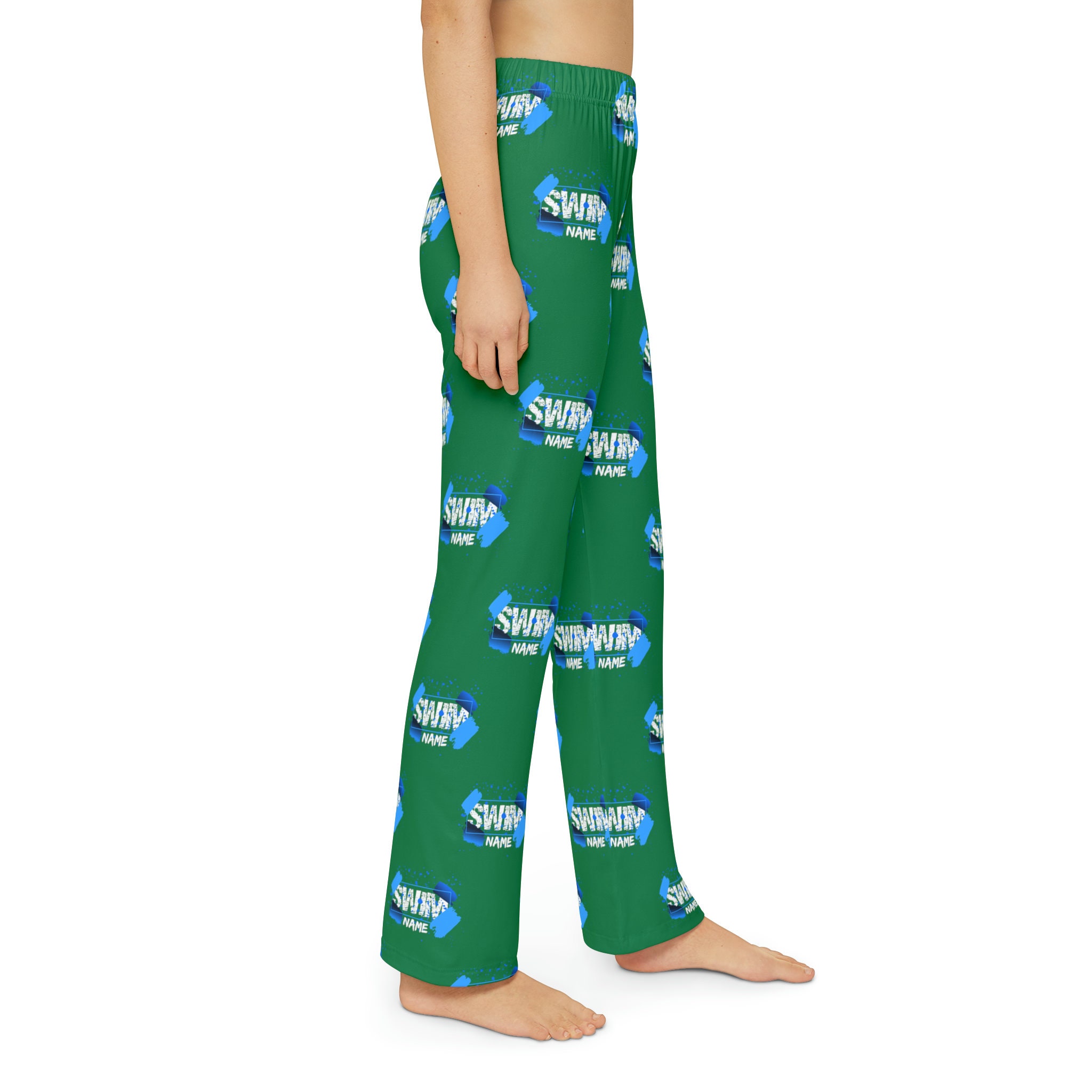 Personalized Swim Team Kids Pajama Pants Children's PJ Etsy