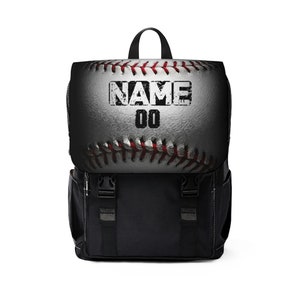 Personalisierter Baseball Rucksack, Unisex Casual Schulter Rucksack, individuelle Tasche, Schultasche, Geschenk für sie, Geschenk für ihn, Geschenke