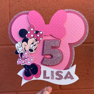 Minnie Inspired Cake Topper