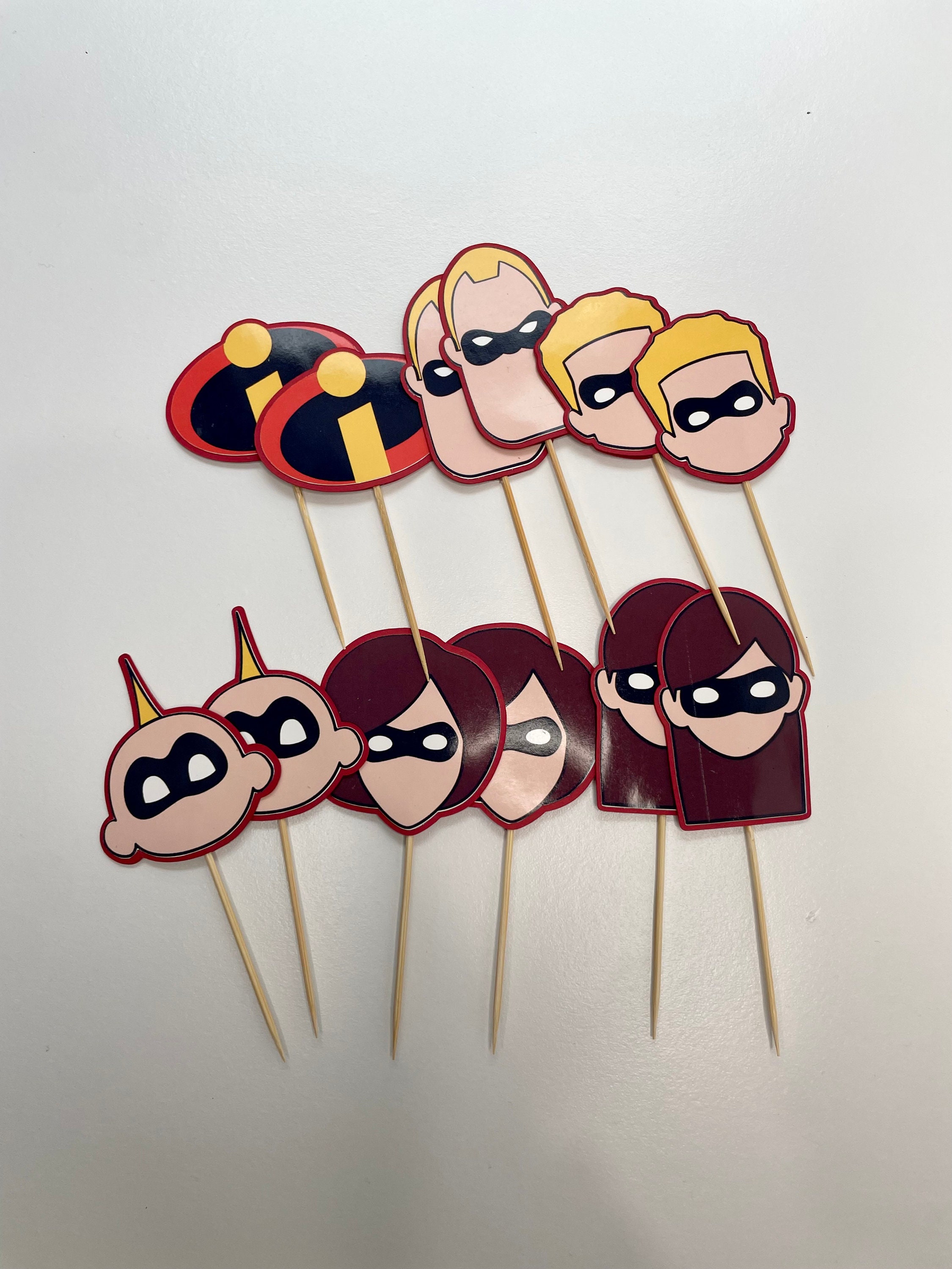 The Incredibles Cupcake Toppers Etsy