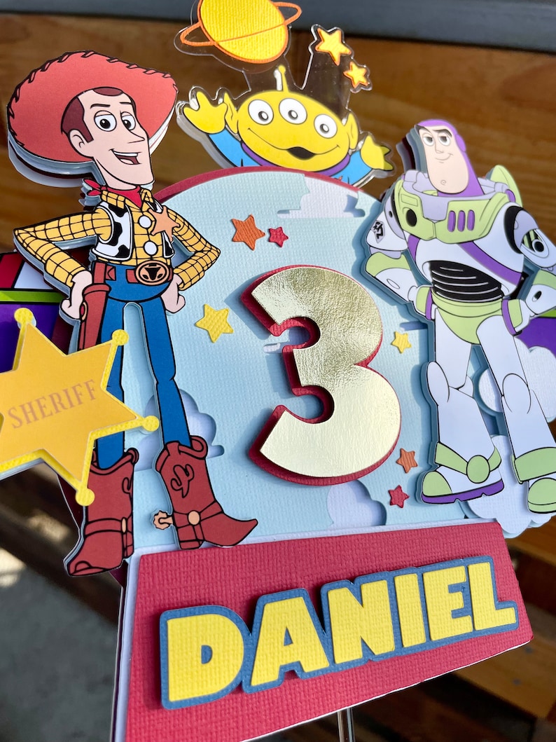 Toy Story Cake Topper Buzz Lightyear Cake Topper Woody and Etsy
