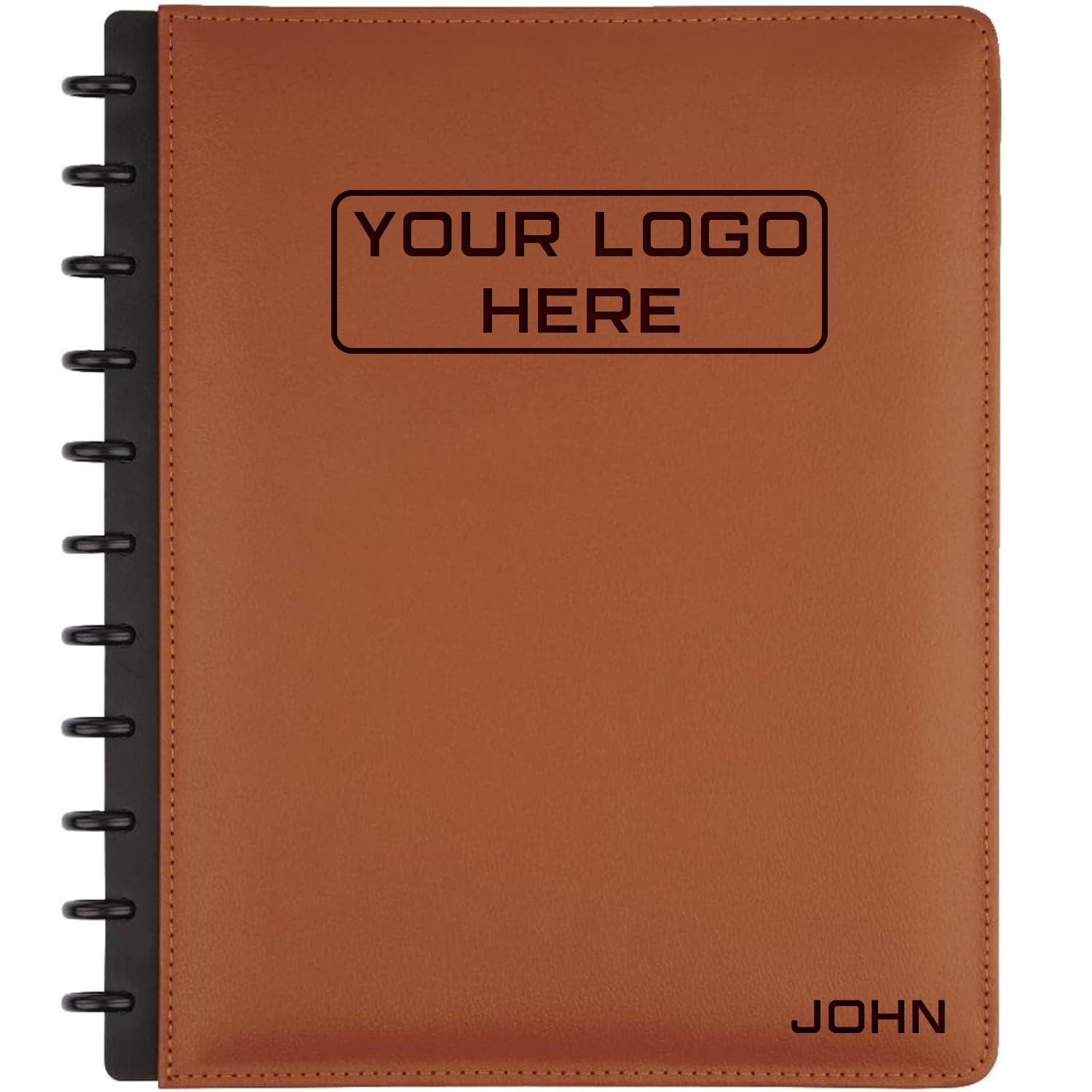 Custom Laser Engraved Leather TUL® Discbound Notebook, Custom Journal ...
