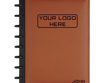 Custom Laser Engraved Leather TUL® Junior Notebook, Custom Journal, TUL Notebook, Laser Engraved Journal, Custom Planner, Engraved Planner