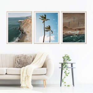 3er Set Drucke, DIGITAL Print, Wandkunst, Küstenkunstdrucke, Pampasdruck, druckbare Wandkunst, Stranddrucke, Strandwandkunst, Posterdrucke