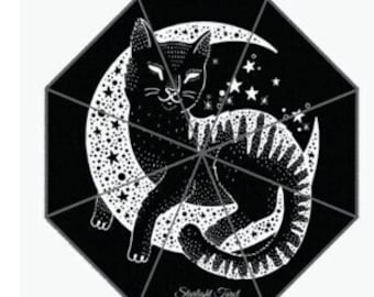 Cat and Moon Umbrella