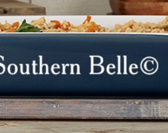 New product line by Southern Belle Kitchen casserole dish three Colors Navy Red Turquoise please read description