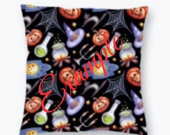 Two Halloween Throw Pillows two sided design (Free shipping ) please read description