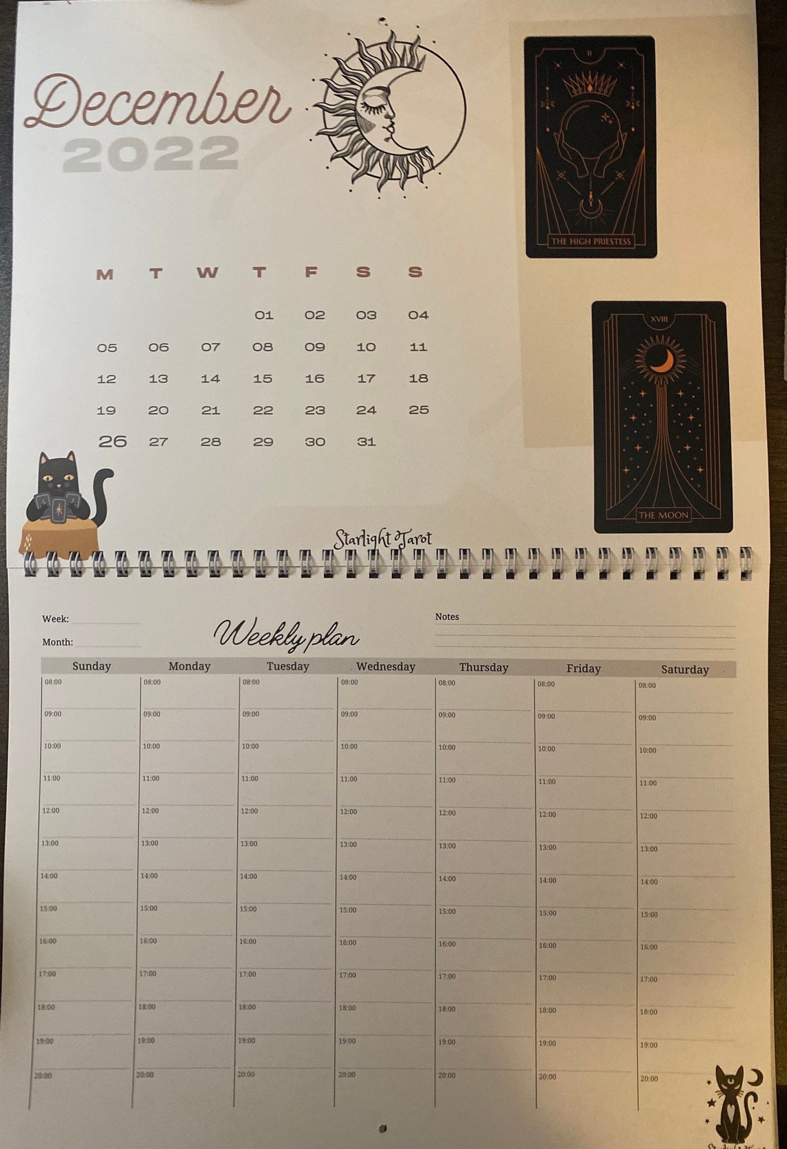 2022 & 2023 Starlight Tarot Calendars 10 Sale on 2022 Etsy UK