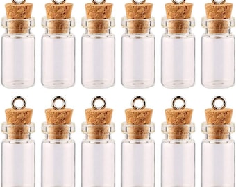 50Wish Bottles/Apothecary 50 bottles with pre hook corks see photos and please read description