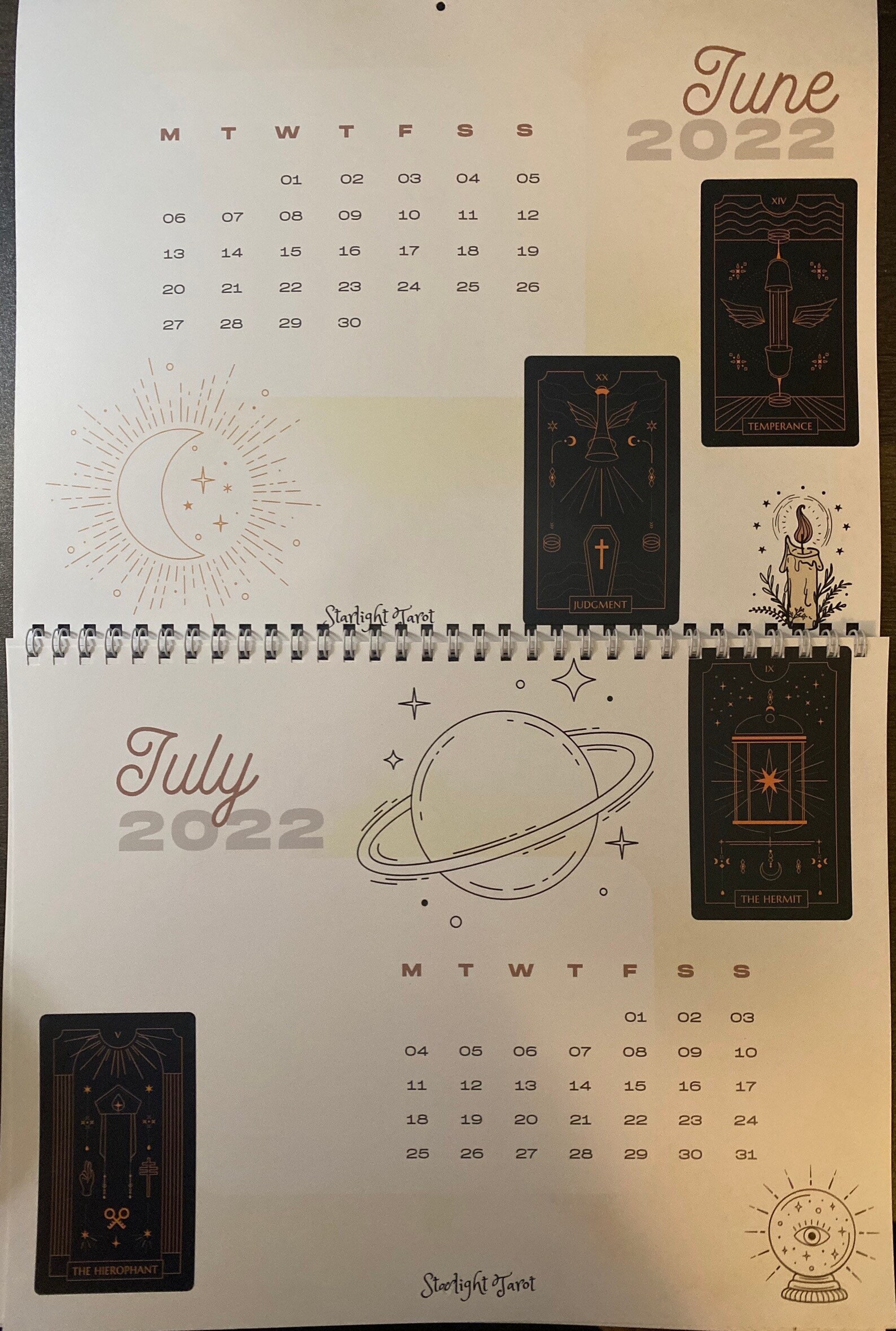 2022 & 2023 Starlight Tarot Calendars 10 Sale on 2022 Etsy UK