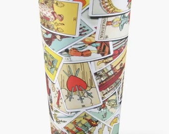 Tarot Travel Tumbler Mug with lid