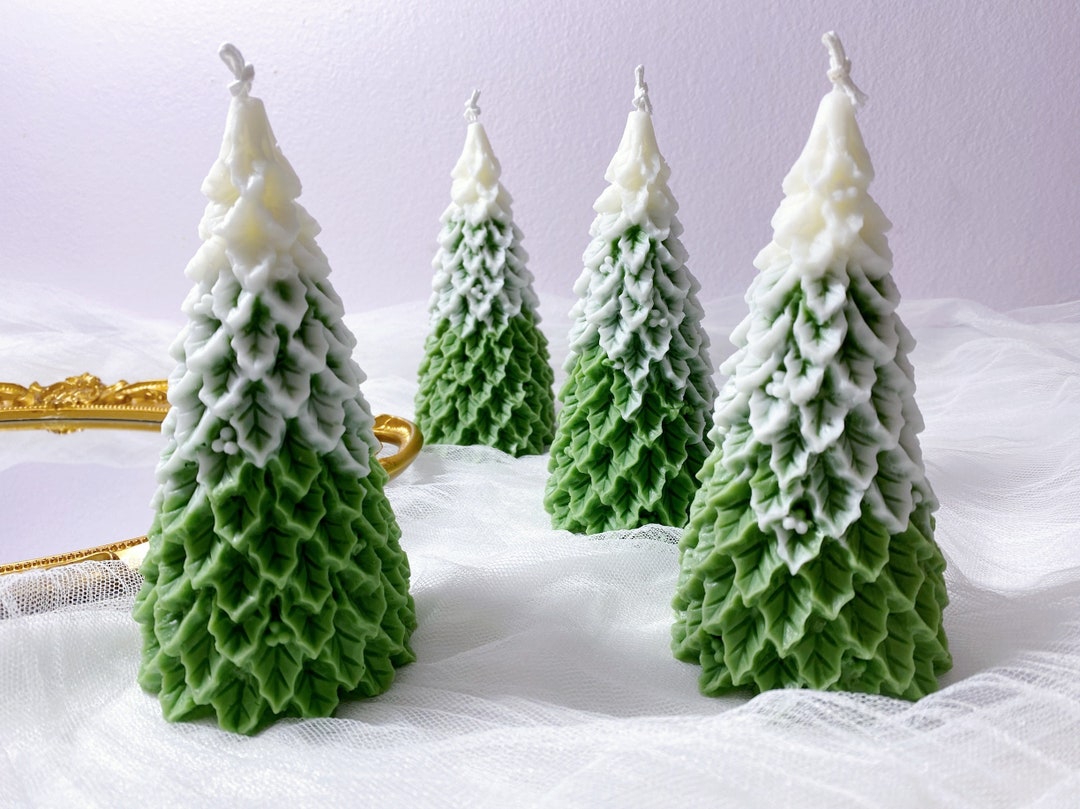 Christmas Tree Candle Pine Tree Candle Christmas Gift Etsy