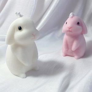 Bunny Candle, Animal Candle, Cute animal Candle Gift, Cute Bunny Candle, Handmade Natural Soy Wax Candle, Home Decor Candle