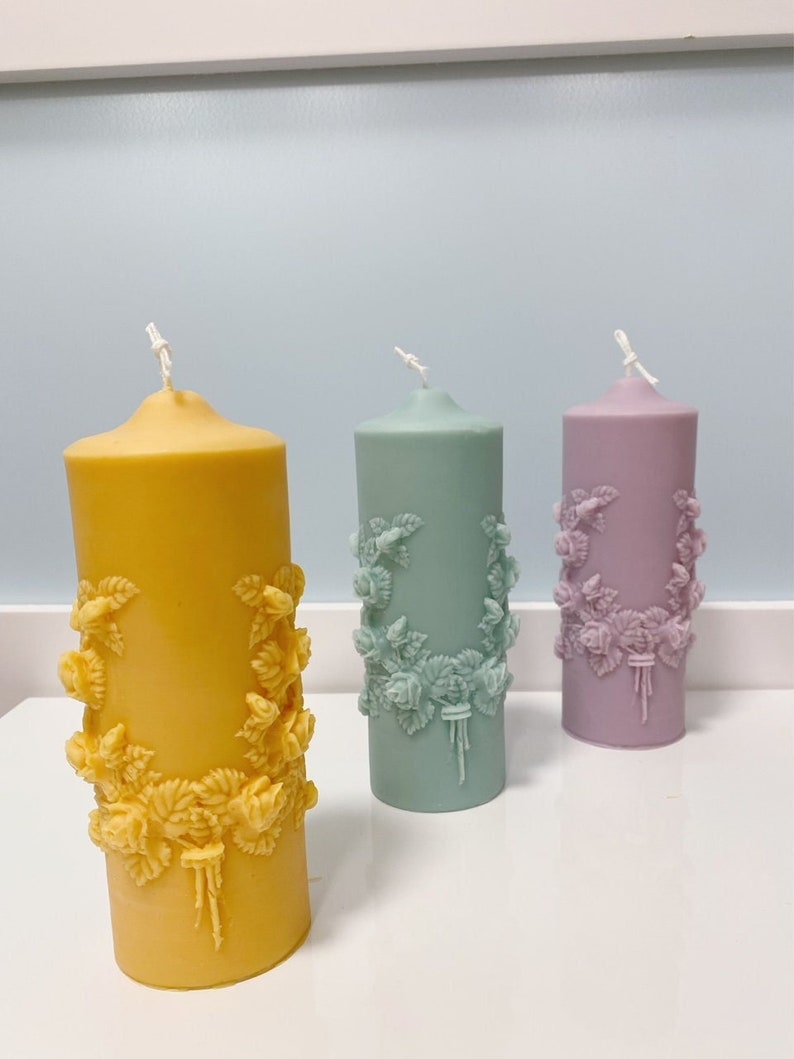Handmade Soy Pillar Candle Clean Burning Candle Best Candle Etsy