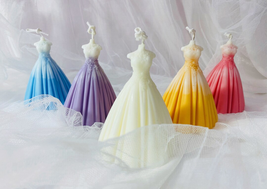 Wedding Dress Candle Princess Dress Candle Wedding/ Party Etsy