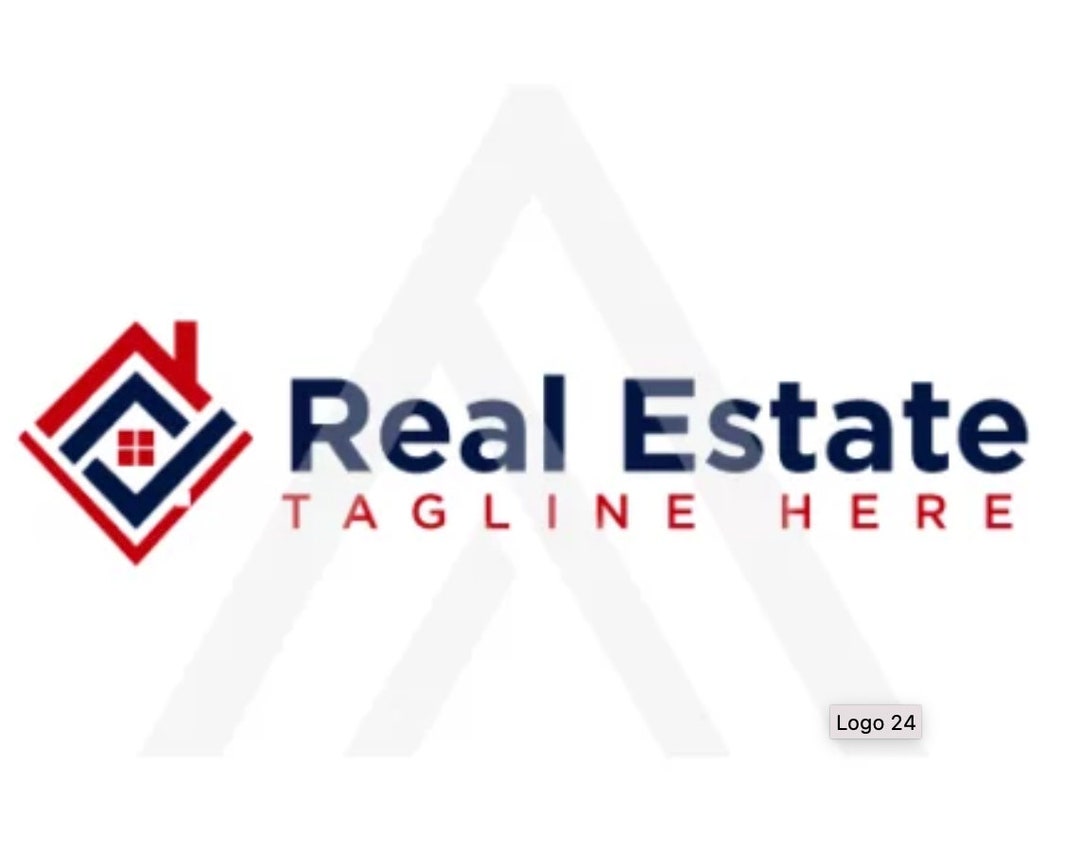 Diamond Check Mark Real Estate Logo Editable Logo for Real Etsy