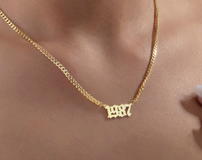 Gifts For Mother's Day, 14K Gold Special Date Necklaces, 18K Solid Gold Lucky Number Pendant, Personalized Gifts, Anniversary Gifts For Wife