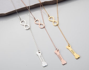 Gifts For Mother's Day, 14K Gold Pets Name Necklace, Birthday Gifts For Pets Mom, Sterling Silver Cat Dog Name Pendant, Gift For Pets Lovers