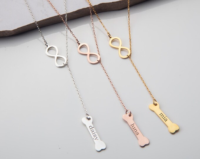Gifts For Mother's Day, 14K Gold Pets Name Necklace, Birthday Gifts For Pets Mom, Sterling Silver Cat Dog Name Pendant, Gift For Pets Lovers