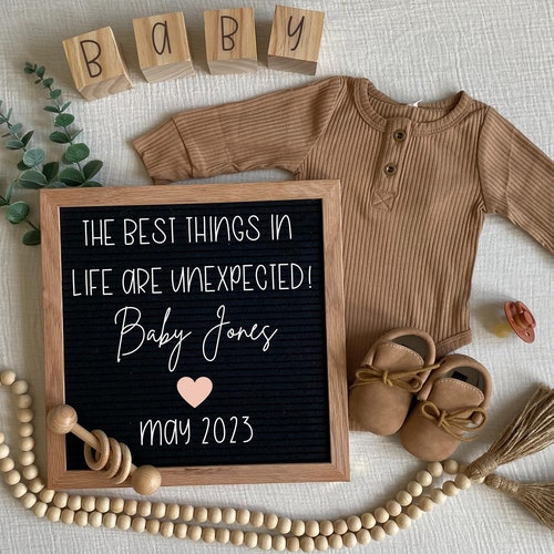 Girl Digital Pregnancy Announcement Neutral Social Media Etsy