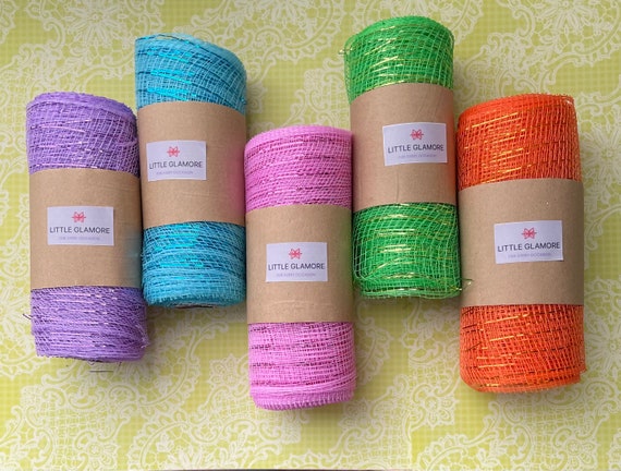 Deco Mesh Ribbon | 6in x 5yd, DIY Craft & Gift Wrapping