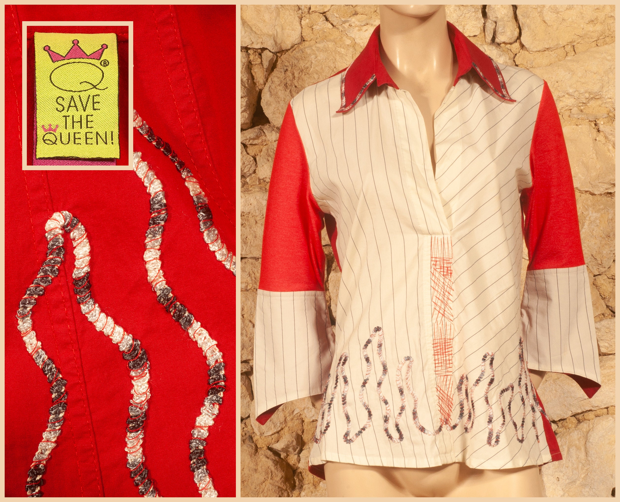 Tunique Save The Queen - Taille XL (42) - Occasion Très Bon état - Coton/polyamide - Femme
