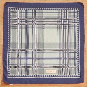 Carven - Paris - Vintage zijden sjaal met geometrische print uit de jaren 60