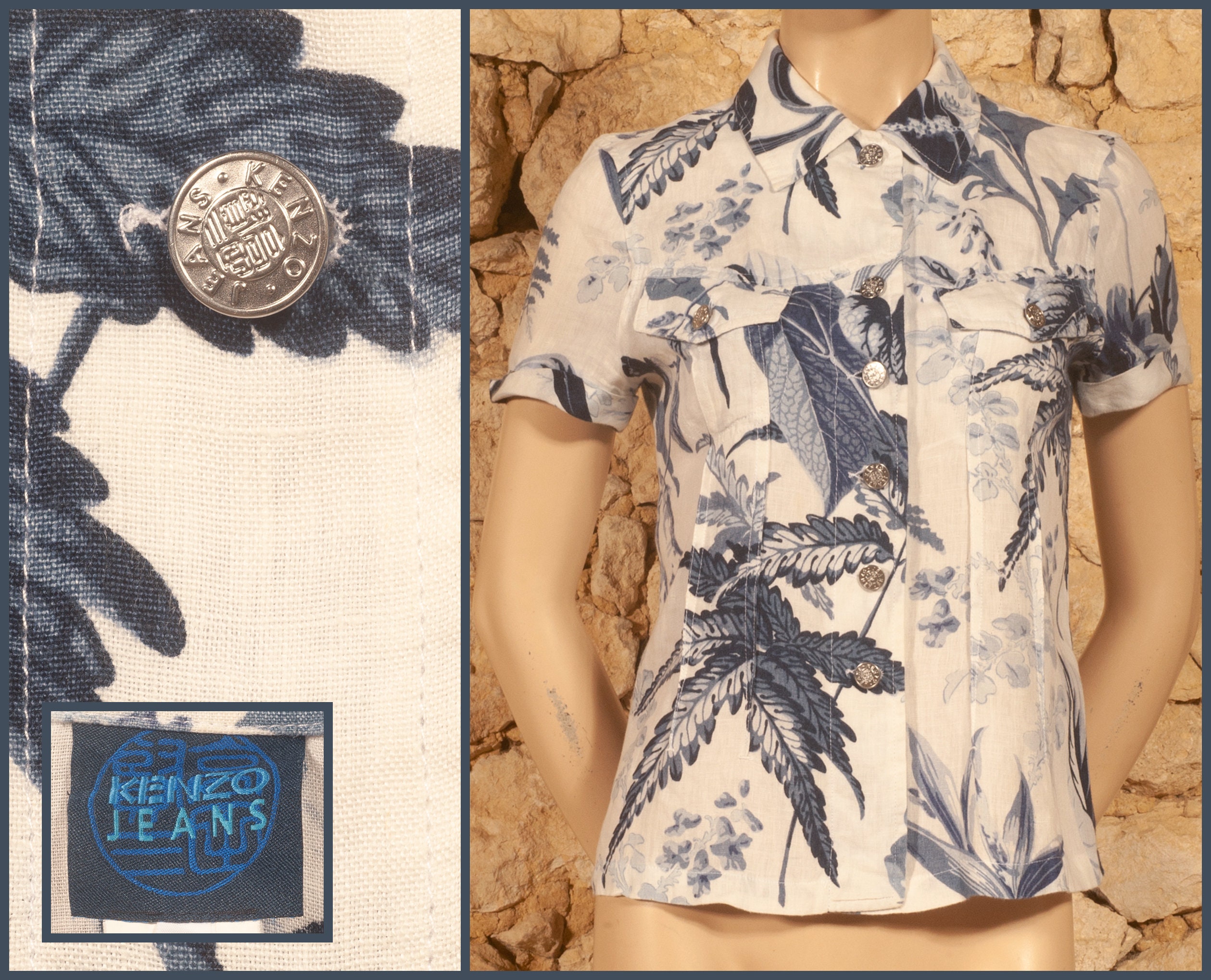 Kenzo Jungle Blouse - Etsy