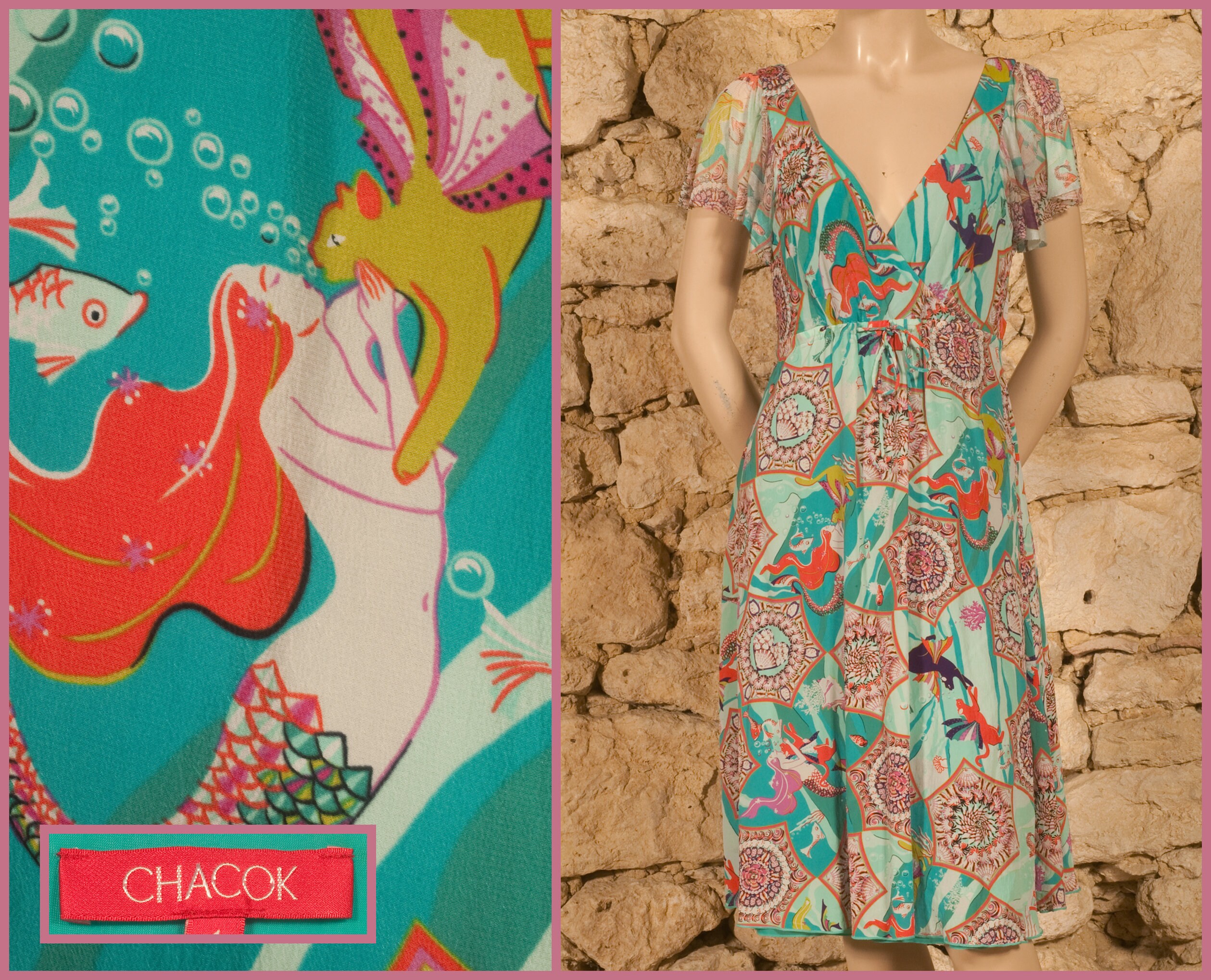 Chacok Vintage 90s Stretch Fabric Robe De Soirée size UK14 - Etsy