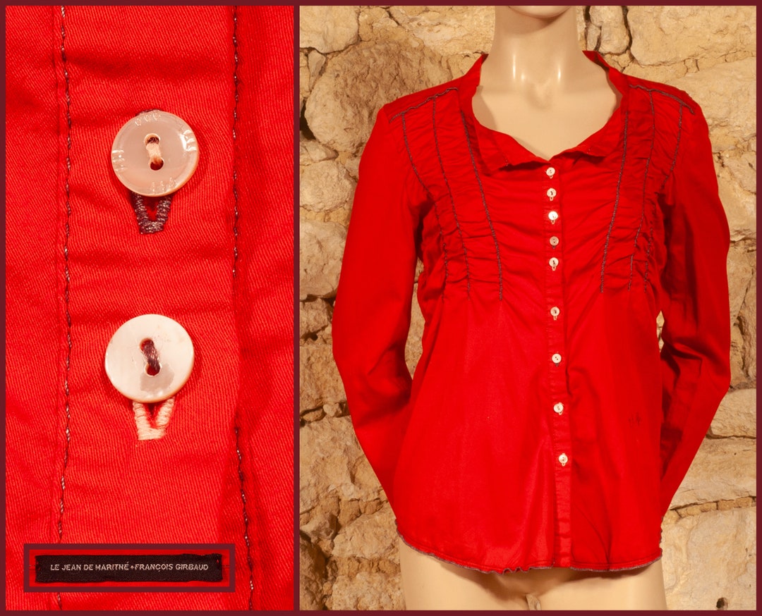 Jupe Déstructurée Beige Marithé & François Girbaud Taille 40 - Coton, Longueur Genou, Occasion Très Bon État