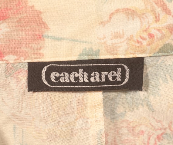 Cacharel - 80s Floral Print Jacket (size UK8, US4… - image 6