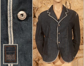 ジャケット・アウター 1990s marithe francois girbaud Vintage 90s Marithé François Girbaud Red Denim Jacket - Etsy