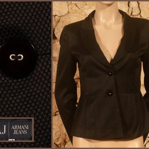 Armani Jeans - 00s Evening Jacket (size UK10, US6, FR38, D36, IT42)
