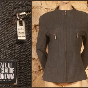 Claude Montana Leather Jacket - Etsy