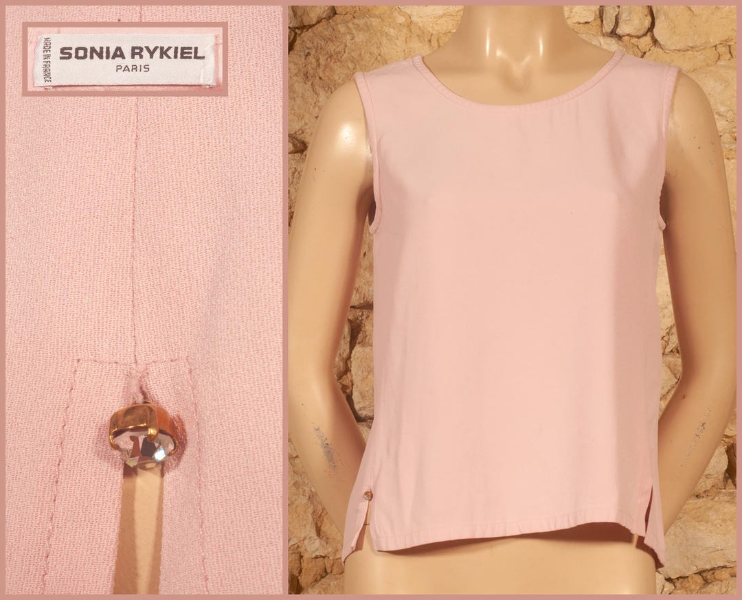 Sonia Rykiel - Paris - Vintage 90s Top (size FR40, UK12, US8, D38