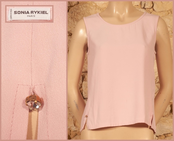 Sonia Rykiel, Sonia Rykiel - Paris - Vintage 90s Top (size FR40, UK12, US8, D38, IT44)