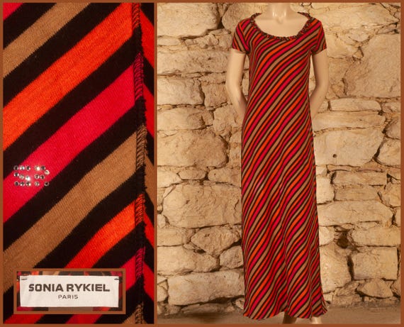 Sonia Rykiel, Sonia Rykiel - Paris - 80s Evening Dress (size US8, UK12, FR40, D38, IT44)