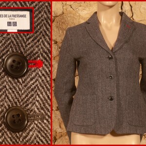 Ines de la Fressange - París- Chaqueta de los años 00 (talla US4, UK8, FR36, D34, IT40)