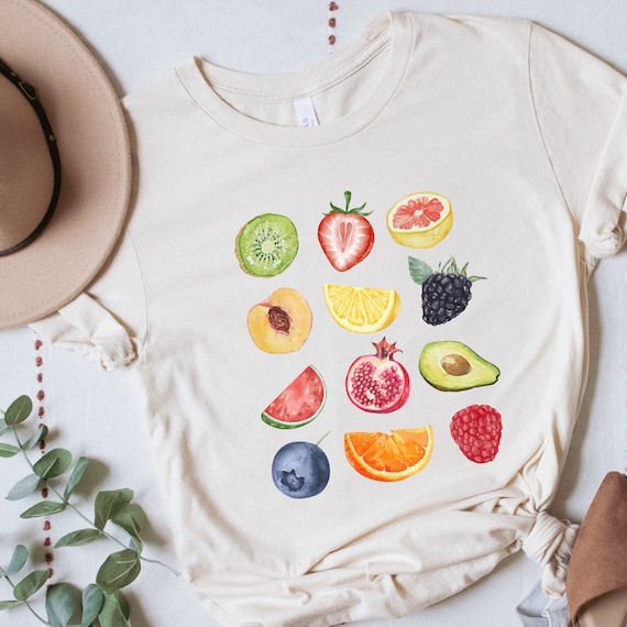 Summer fruit shirt aesthetic gift for her foodie shirt gardening gifts for nature lover farmers market clothes gift for plant lover berry te