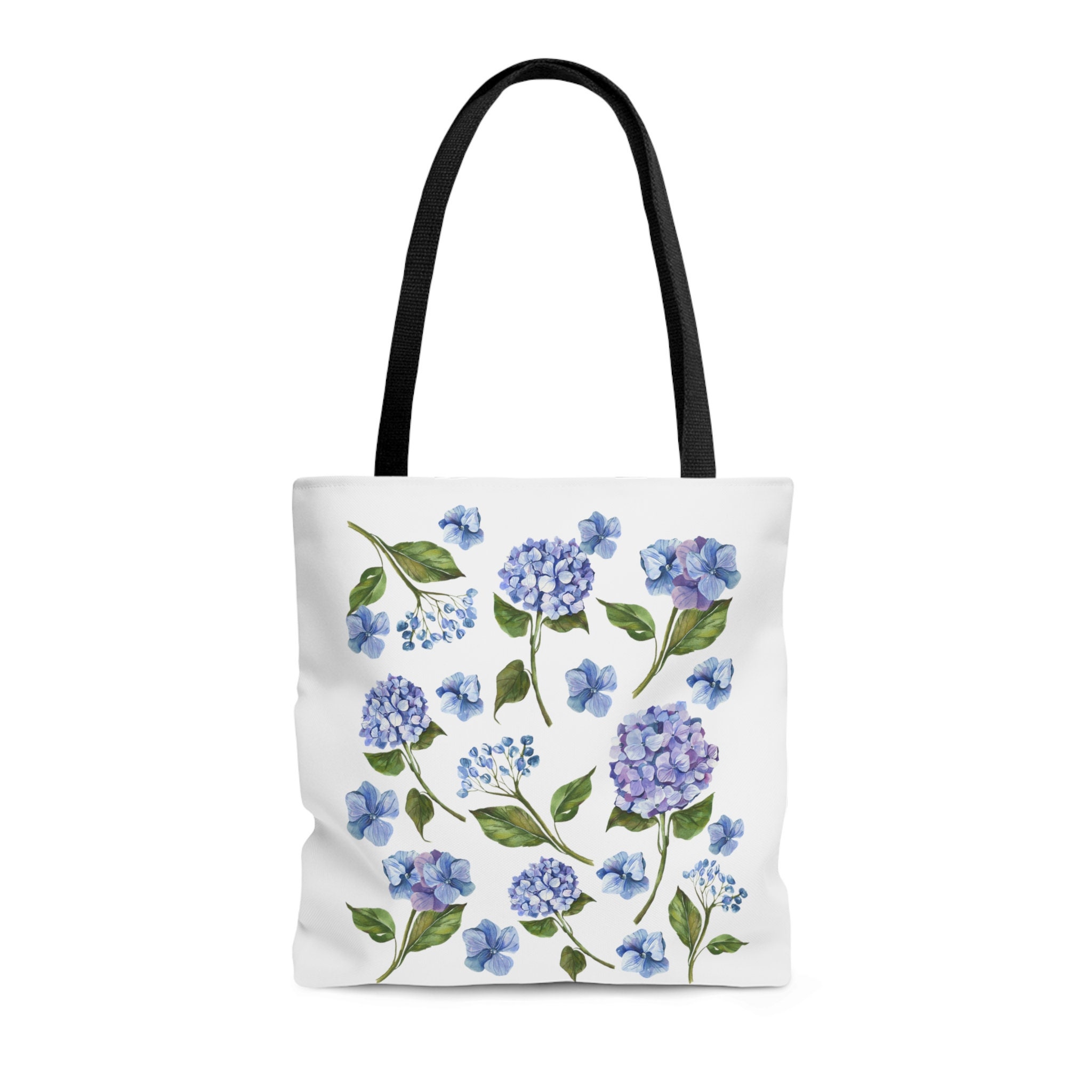 Hydrangea Tote Bag Wildflower Tote Blue Hydrangeas Flower Beach Bag ...