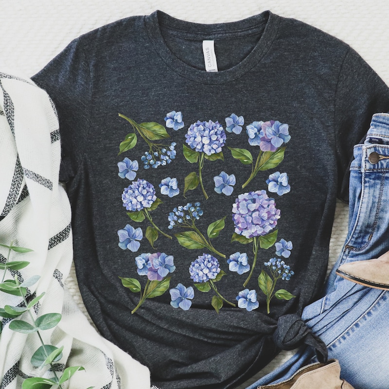 Andrianna Shirt Hydrangea main image 1