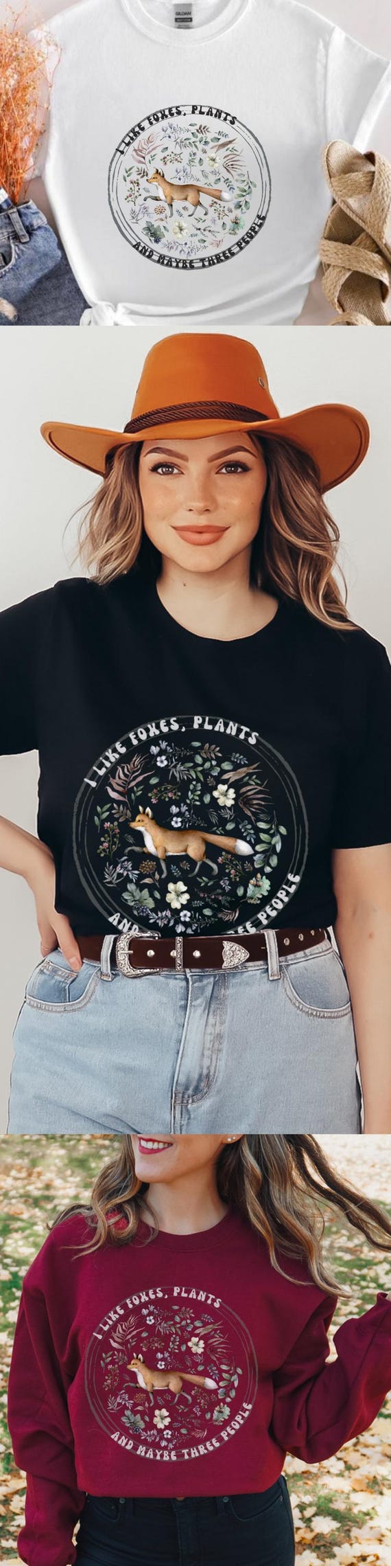 Woodland Shirt Cute Fox Lover Gift Cottagecore Vintage Fox Shirt for Women  Botanical Outdoors Fall Season Funny Fox Lover Clothing Mom Gift - Etsy, image size:570x2280