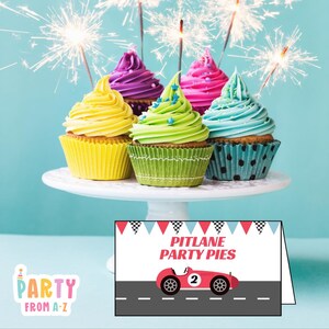Personalised Race Car Boy Birthday Party Lolly Food Name Party CARD DIGITAL Edit in Canva