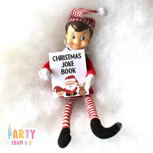 Christmas BOY Elf Mini Joke Book Elf Prop Elf Antics DIGITAL